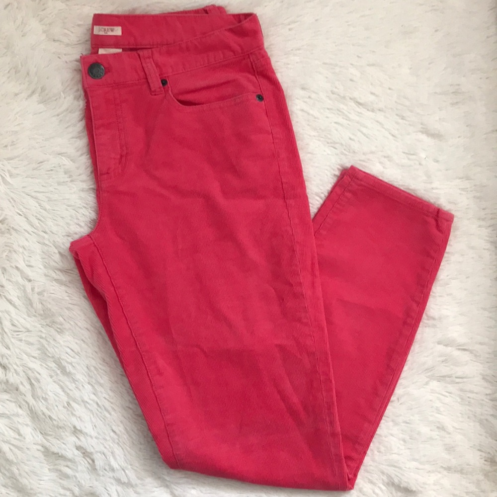 J.Crew Pink Toothpick Corduroy Pants - Picture 3 of 8